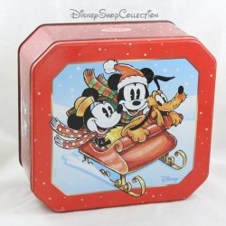 Micky, Minnie und Pluto Keksdose DISNEY Delacre Weihnachtsschlitten