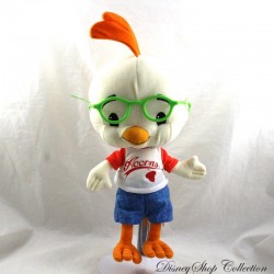 Peluche poulet DISNEY Hasbro 2004 Chicken Little t-shirt Acorns 32 cm