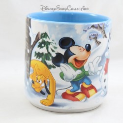 Mickey & Friends Scene Mug DISNEY STORE Christmas
