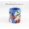 Mug en relief Dingo DISNEY Mickey et ses amis expressions visage 3D bleu 10 cm