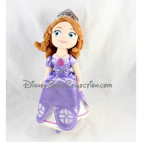 Plush Princess Sofia DISNEY STORE dress purple 33 cm