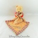 Plush handkerchief Winnie the Pooh DISNEY NICOTOY stripes orange red bell 27 cm