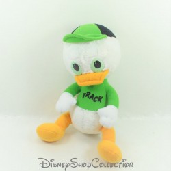 Plush Duck Loulou DISNEY Playskool Hasbro Donald's Nephew Green Track Sitting 25cm