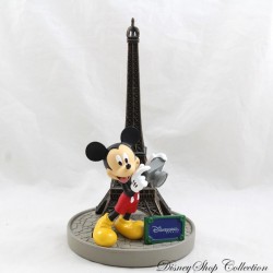 Figura de resina de Mickey Mouse DISNEYLAND PARIS Torre Eiffel Cámara Disney 20 cm