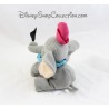Plush elephant Dumbo JEMINI grey feather baby