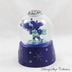 Schneekugel Mickey und Minnie DISNEY STORE Blau Silber Sterne Schneekugel 10 cm