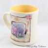 Embossed Eeyore Mug DISNEY STORE Mug Yellow Flower Ceramic 11 cm