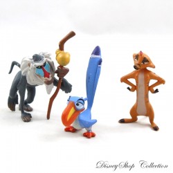 Lot de 3 figurines DISNEY Le Roi Lion Timon Zazu et Rafiki pvc