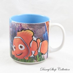 Tazza Scena Alla ricerca di Nemo DISNEY STORE Tazza Nemo Martin e Dory in ceramica blu 9 cm