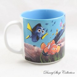 Scene Mug Finding Nemo DISNEY STORE Nemo Martin and Dory Blue Ceramic Mug 9 cm
