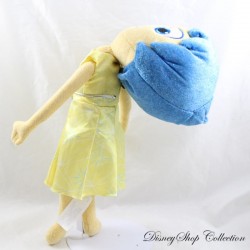Peluche Joie DISNEY Vice-Versa robe jaune cheveux bleus 40 cm