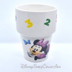 Donald and Minnie DISNEY ceramic tumbler Mickey's friends colors numbers 10 cm