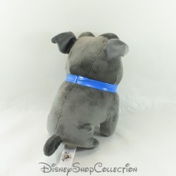 Peluche Bingo Dog DISNEY PARKS The World Bingo & Rolly Grey Blue Collar 23 cm