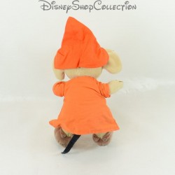 Plush Jack Mouse DISNEY STORE Vintage Orange Cinderella 23 cm