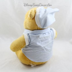 Winnie the Pooh Plush DISNEY Blue Plaid Pajamas