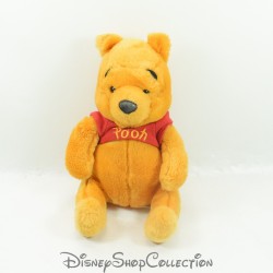 Peluche vintage Winnie the Pooh DISNEY Pooh Sitting T-shirt rossa Pooh 22 cm