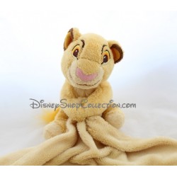 Handkerchief cuddly toy Simba DISNEY STORE The Yellow Lion King Footprints 42 cm