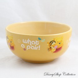 Winnie the Pooh Bowl DISNEY What a pair! Winnie and Tigger Orange Ceramic