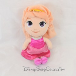 Aurora Plush Doll DISNEY NICOTOY Sleeping Beauty Pink Dress 21 cm
