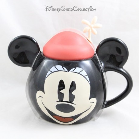 Taza de cabeza 3D Minnie DISNEY Sombrero con tapa facial Taza de cabeza 3D Minnie DISNEY Sombrero con tapa facial