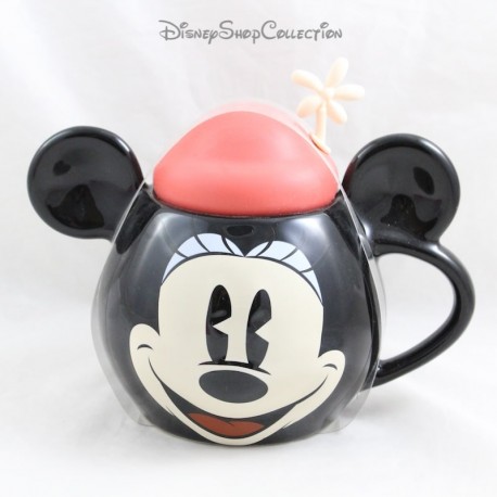 3D Head Mug Minnie DISNEY Face Lid Hat