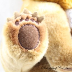 Peluche ours Kenaï DISNEY STORE Frère des Ours marron médaillon 34 cm