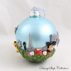 3D Christmas Ball Mickey and Friends DISNEYLAND PARIS Ornament Hanging Carved Eiffel Tower