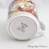 Mug scène Pinocchio DISNEY STORE Gepetto Figaro Cléo Jiminy Cricket et Pinocchio tasse céramique bleue 9 cm