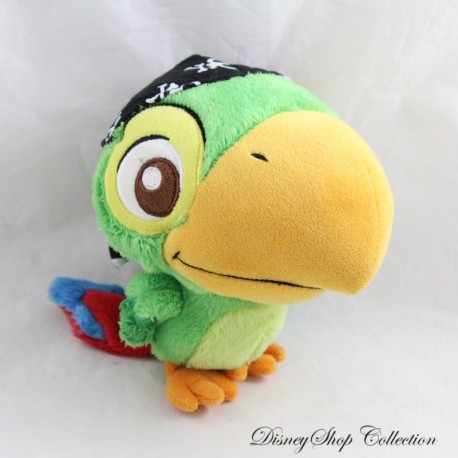 Plush Skully Parrot DISNEY STORE Jake and the Pirates 17 cm