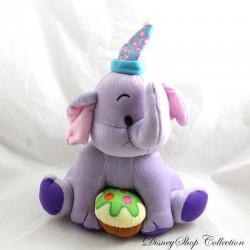 Peluche Lumpy éléphant DISNEY Winnie l'ourson cupcake anniversaire 30 cm
