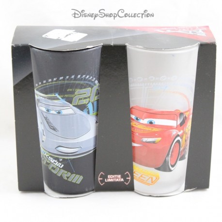 Set aus 2 Lightning McQueen und Jackson Storm DISNEY Cars Tall Gläser
