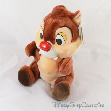 Peluche Squirrel Tac Puppet DISNEYLAND PARIS Tic and Tac Brown 24 cm