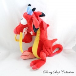 Peluche dragon Mushu DISNEY STORE Mulan rouge dragon esprit 40 cm
