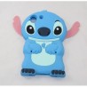 Coque téléphone Stitch DISNEY plastique silicone 3D bleu 16 cm