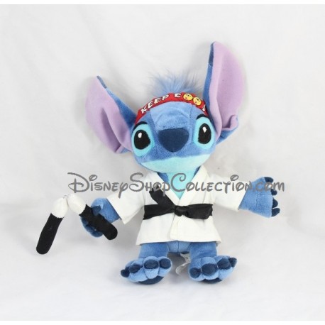 Plüsch Disney Lilo und Stitch Stitch getarnt als Ninja Nunchaku 22 cm