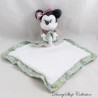 Doudou mouchoir Minnie DISNEY Simba Toys laine vert pois blanc 37 cm