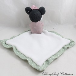 Minnie Handkerchief Blanket DISNEY Simba Toys Wool Green Polka Dots White 37 cm