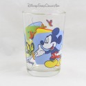 DISNEY Mickey and Pluto Bormioli Rocco Screen Printed Glass
