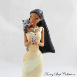 DISNEYLAND PARIS Pocahontas Harz Figur Pocahontas und Meeko Disney 13 cm