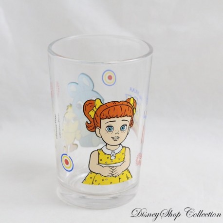 Glas Toy Story DISNEY PIXAR Gabby Gabby Ducky und Hase Senf Amora Siebdruck Bild