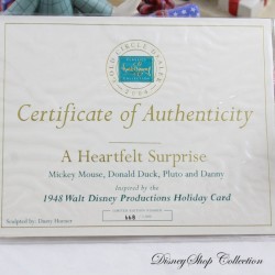 Figura de acción de Mickey Mouse WDCC Walt Disney Classics Una sentida sorpresa Mickey Donald Pluto (R17)