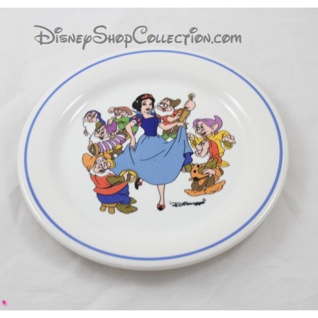 Assiette Blanche Neige DISNEY Ceramica Quadrifoglio Made in Italy  