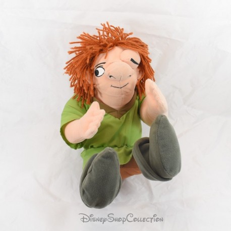 Peluche Quasimodo DISNEY STORE Le Bossu de Notre Dame assis cheveux laine 30 cm Peluche Quasimodo DISNEY STORE Le Bossu de Notre Dame assis cheveux laine 30 cm