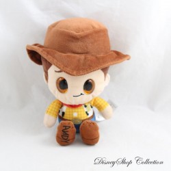 Peluche Woody DISNEY PIXAR Toy Story Nicotoy Glitzies gros yeux marrons 19 cm