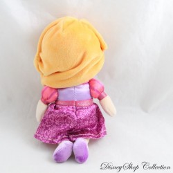 Princess Rapunzel Plush Doll DISNEY NICOTOY Rapunzel Pink Braid Dress 20 cm