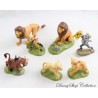 Figuras de El Rey León DISNEY STORE Simba Nala Mufasa Pumba Rafiki Set de 7 figuras de PVC