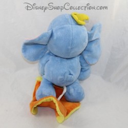 Peluche mouchoir Dumbo NICOTOY Disney bébé bleu chapeau jaune 26 cm