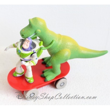 Figur Spielzeug Geschichte DISNEY STORE Buzz der Blitz und Rex der Skateboard Dinosaurier