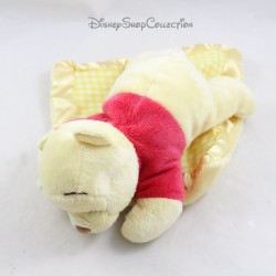 Plush Winnie the Pooh DISNEY Satin Gingham Blanket
