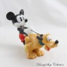 Vintage Pluto and Mickey Mickey Ceramic Figurine DISNEY Dog Pluto on Leash 13 cm